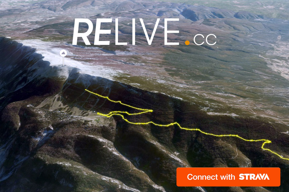 Relive - connect dengan Strava