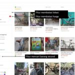 Fitur mencari barang bekas di tokopedia