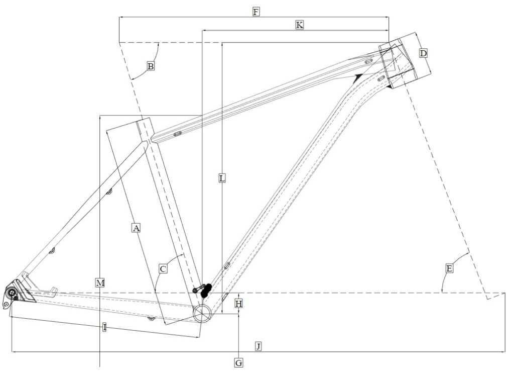 Dimensi rangka Polygon XTRADA 6 2019