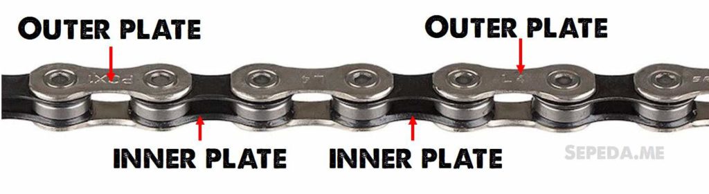 Outer plate dan inner plate rantai sepeda